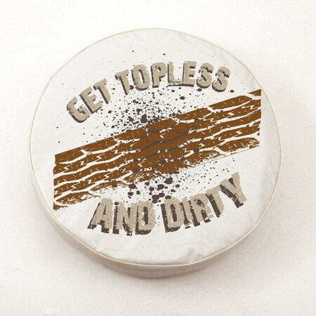 35 X 12-1/2 Get Topless And Dirty,With Treads,Tire Cover